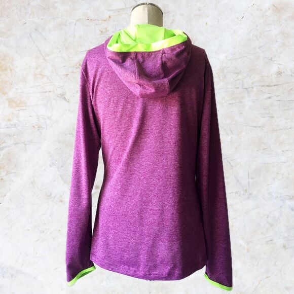The North Face Purple Heather Long Sleeve Thumb Hole Flashdry Hoodie - Women's M - Picture 5 of 8